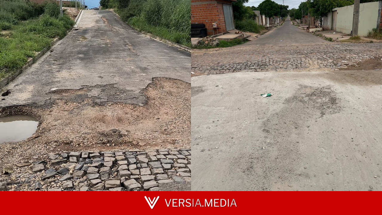 Moradores relatam gasto de quase R$ 2 mil para tapar buraco de rua em Teresina após prejuízos: 'via quase intransitável'