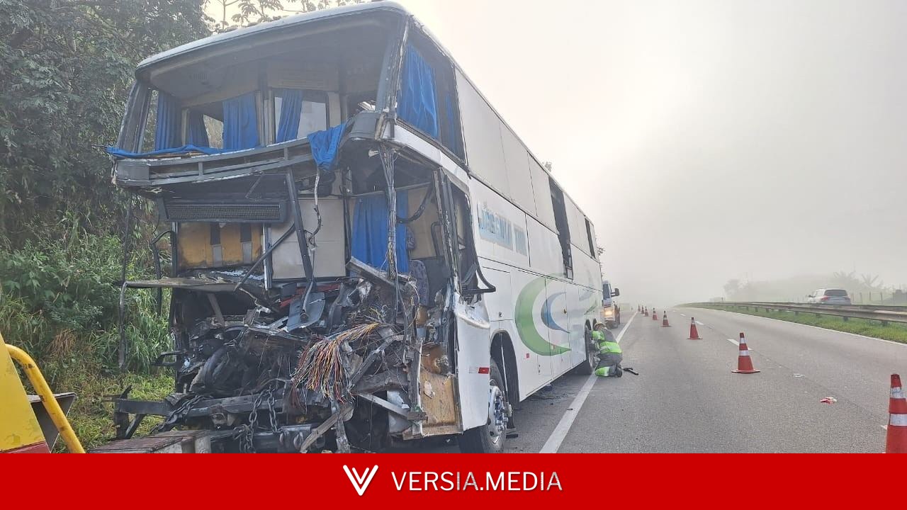Acidente com ônibus deixa um morto e feridos na Dutra em Santa Isabel, SP