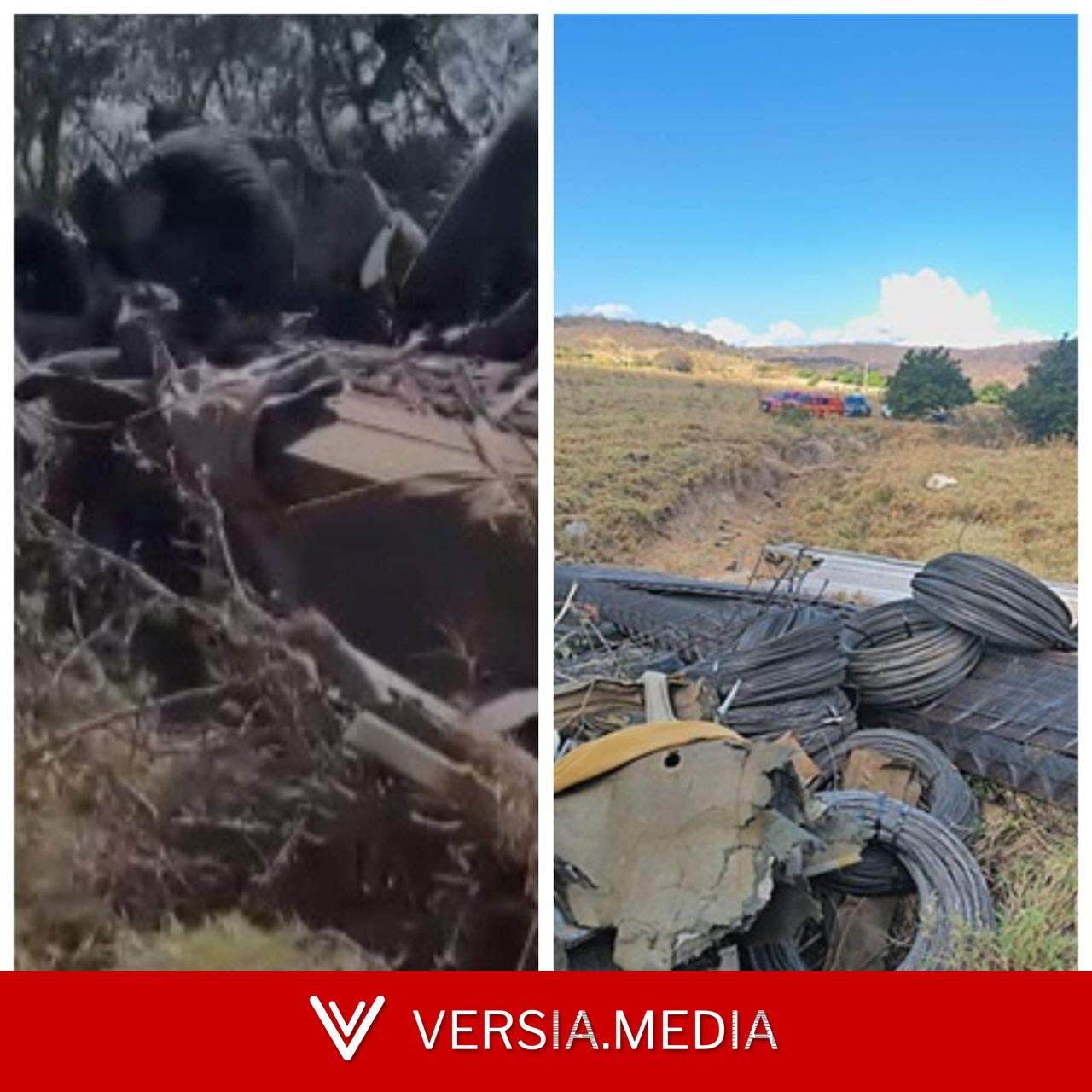 Caminhoneiro morre após passar direto em curva e invadir fazenda às margens da LMG-635, em Mato Verde