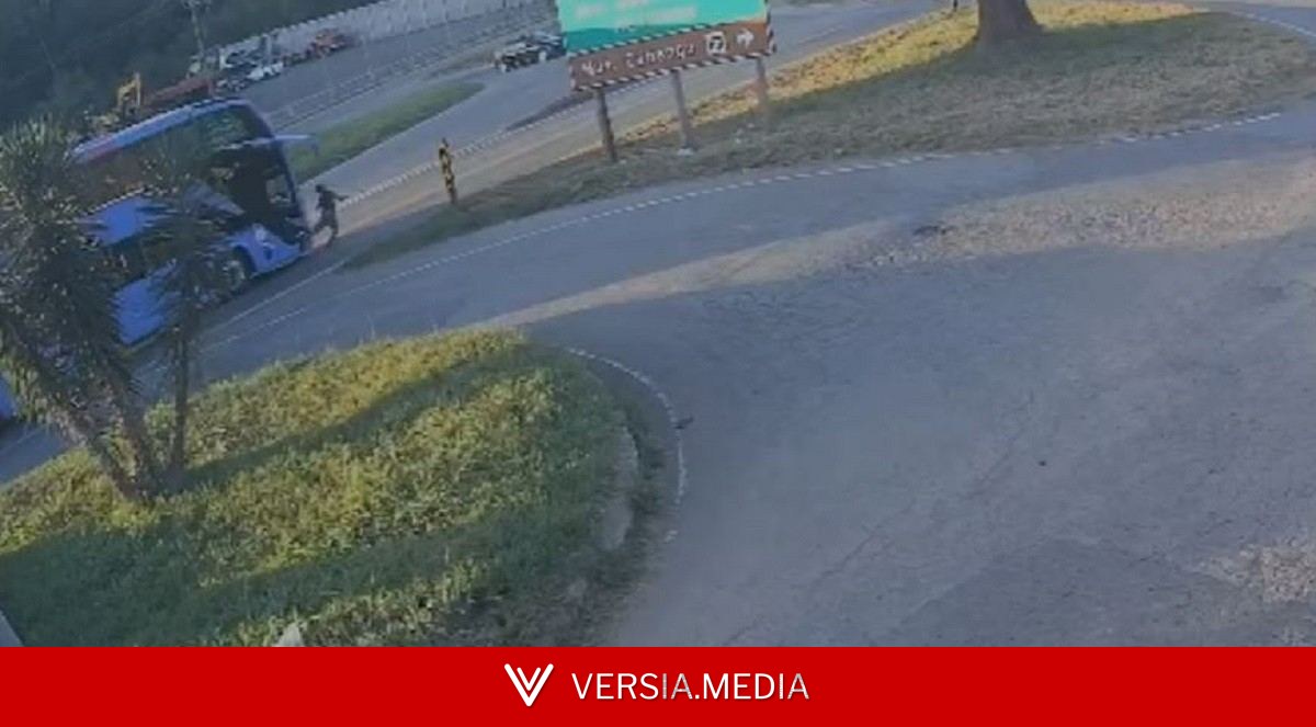 Pedestre tenta atravessar BR-040, não vê ônibus e é atingido em cheio; VÍDEO