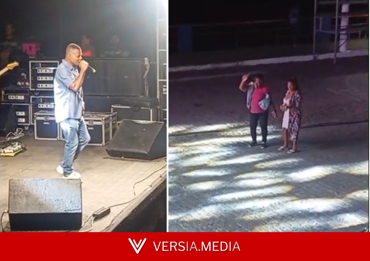Cantor viraliza após fazer show para duas mulheres em festa junina na Bahia: 'Para mim, tinha milhões de pessoas'