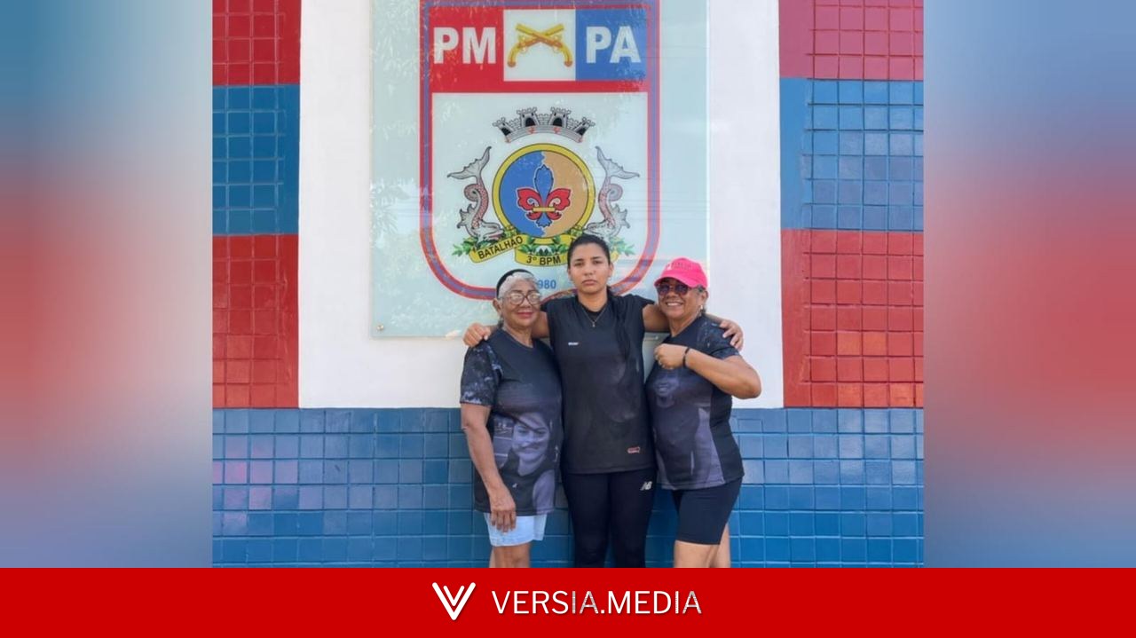 VÍDEO: Pelotão da PM para em frente à casa de aluna em Santarém e homenagem faz mãe chorar de emoção