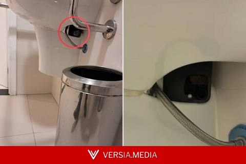 Homem é investigado após esconder celular para gravar mulheres em banheiro de prédio comercial; VÍDEO