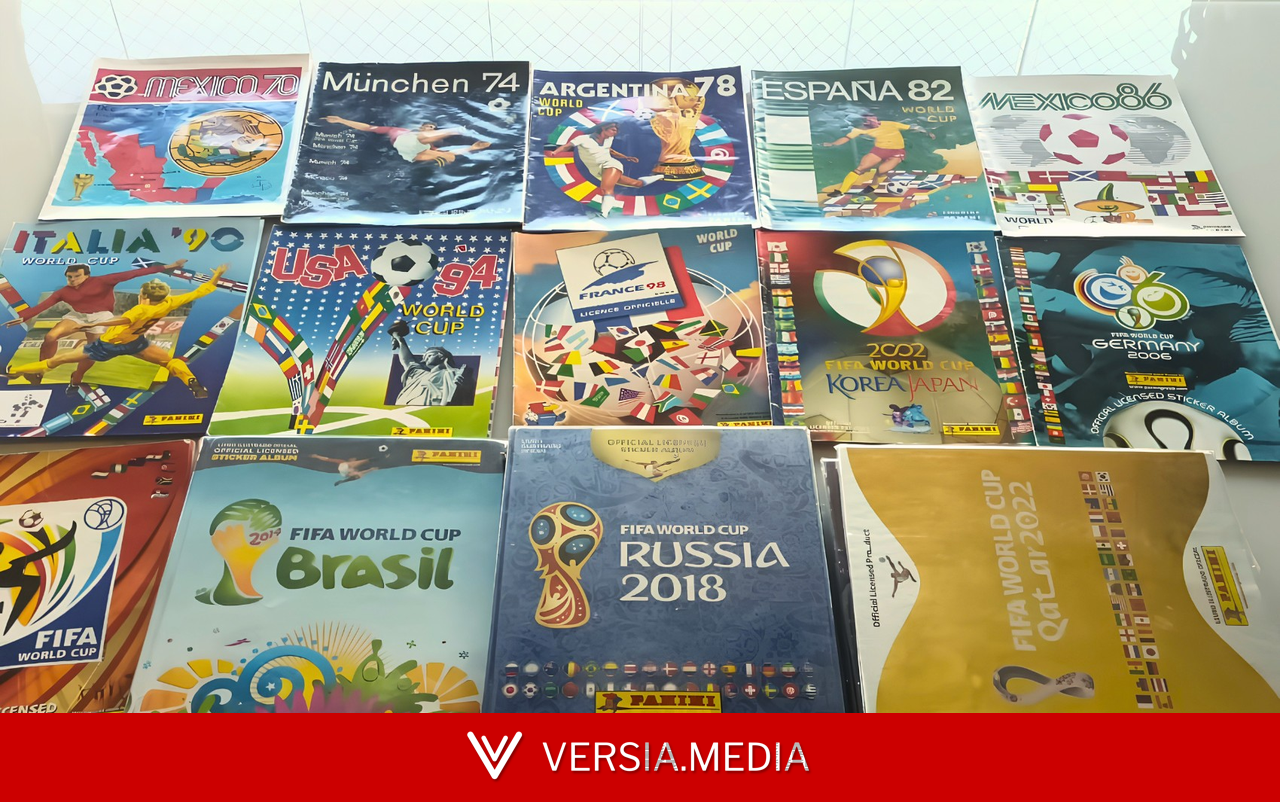 Pelé, CR7, Messi: professor baiano coleciona cards e álbuns históricos da Copa do Mundo