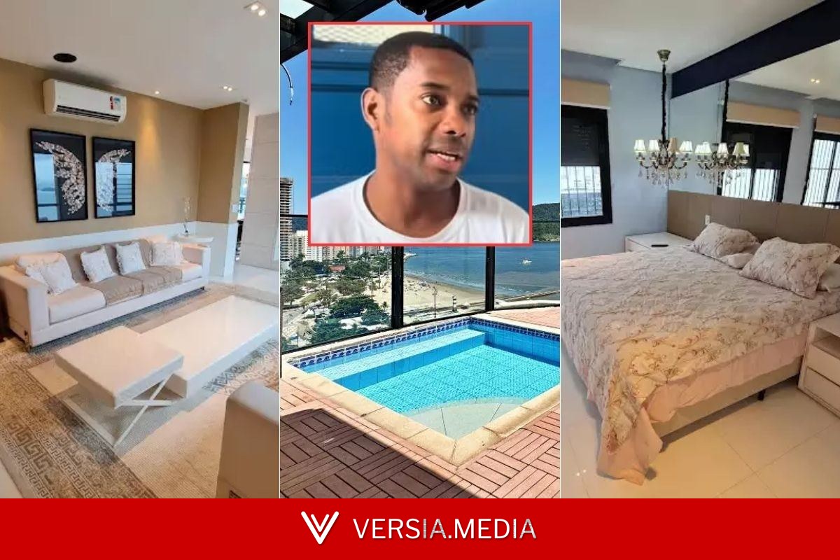 Cobertura de Robinho à venda em Santos fica R$ 1,1 milhão mais barata; conheça o imóvel